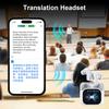 Language Translation Earbuds Touch Control Bluetooth-compatible 144 Languages in-Ear LCD Touchscreen Real-Time Translator