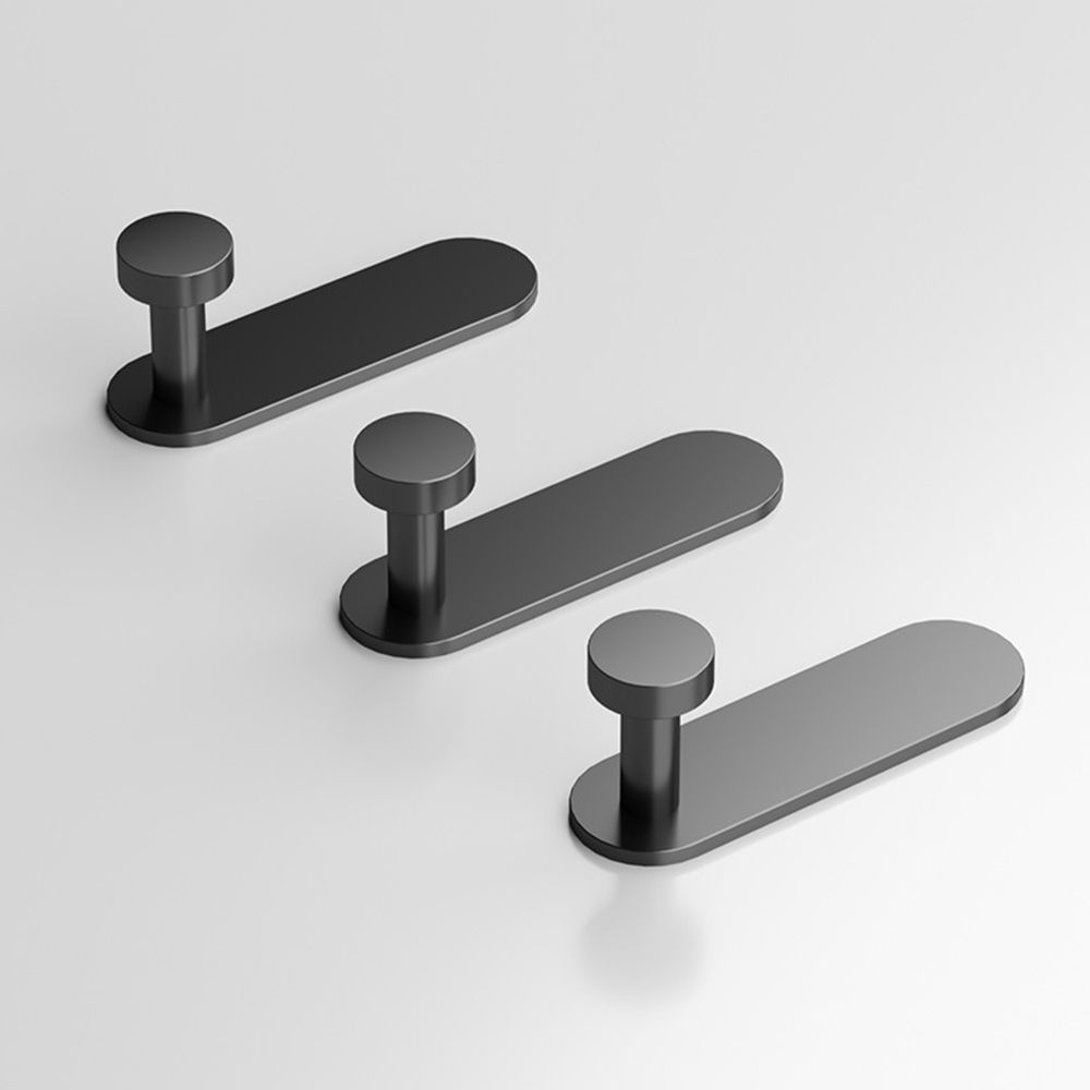 2 шт./компл. Космический алюминий Без сверления Самоклеящиеся Вешалки для полотенец Крючок для душа Крючок для халата Настенная вешалка