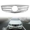 Chrome Front Grill Grille Fit Mercedes Benz C Class W204 C300 C350 2008-2014