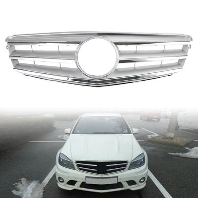 Хромированная передняя решетка радиатора подходит для Mercedes Benz C-класса W204 C300 C350 2008-2014