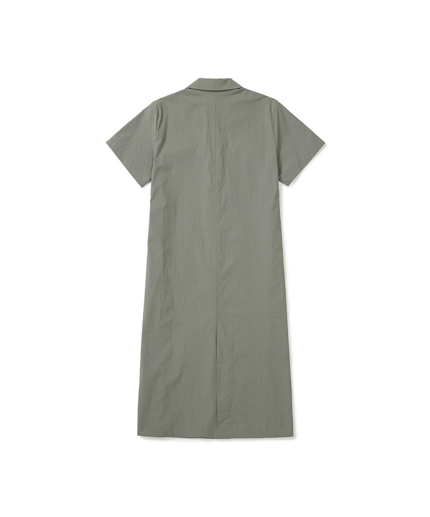 SNOWPEAK APPAREL Охлаждающее платье с воротником-корешком (S25Mwrop61) Светлый хаки