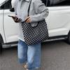 Polka Dot Canvas Autumn New Simple and Versatile Fashion Big Bag Lazy Literary Shoulder Handbag