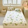 100% Cotton Fitted Sheet: Soft, Printed, Moisture-Wicking, Sweat-Absorbing, Anti-Static Mattress Protector