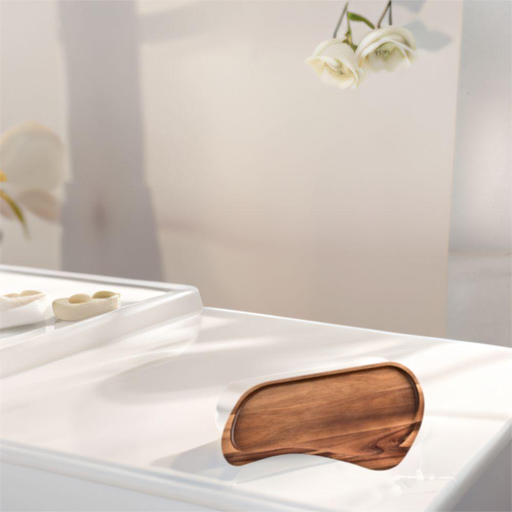 Изолированный деревянный поднос, доска для сыра в японском стиле, домашний декор, поднос для чая, гостиная