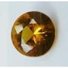 Natural Orange Sapphire Loose Gemstone 5.6 ct Round Shape September Birthstone for Gem Collections