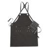 Apron with Scissor Scissor Trimmer [deeds] Hairdresser's Holder, 4-Piece Set, Black, Case,