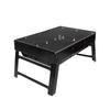 Portable Foldable Black Steel BBQ Grill