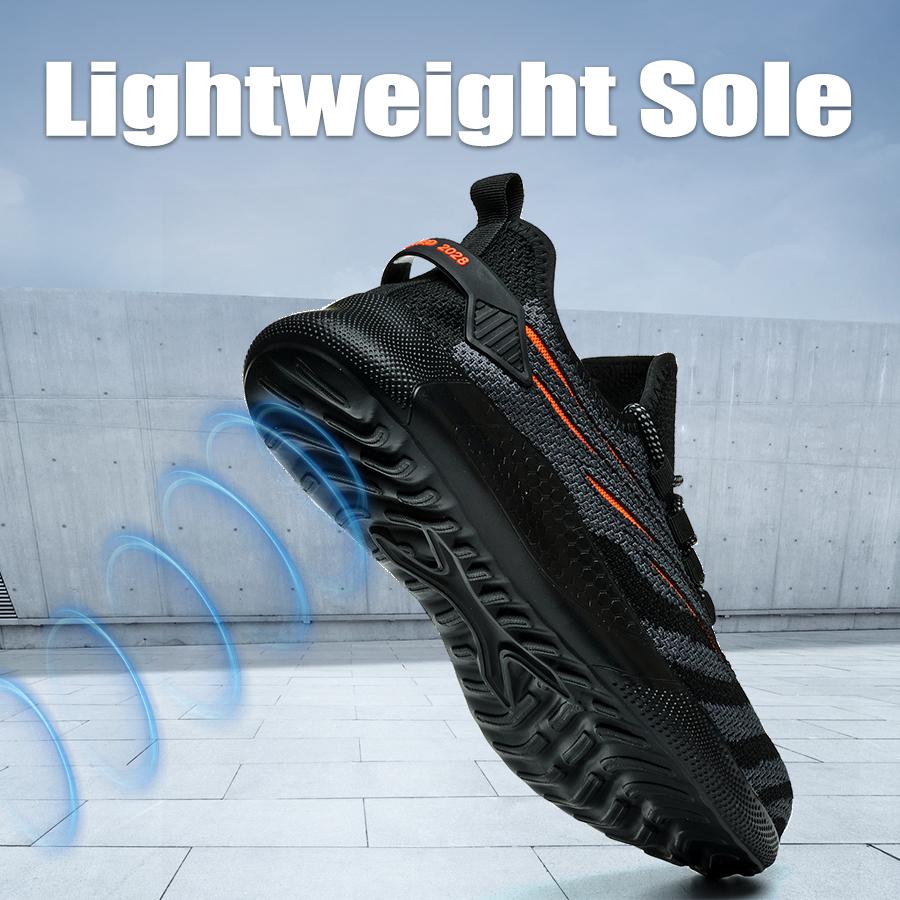Men Safety Shoes For Work Safety Boots Protect Breathable Anti-smash Steel Toe Sport Work Sneakers Construction Security Boots