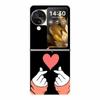 Для Find N3 Flip 5G Чехол Милый Прозрачный Жесткий ПК Задние Крышки для Oppo Find N3 Flip Расписные Корпуса Телефона N 3 Flip Funda Capa