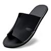 Sandals Summer Men's Large Size Genuine Leather One-Flip Breathable Cowhide Soft-soled Slippers Hand-Sewn Beach Shoes