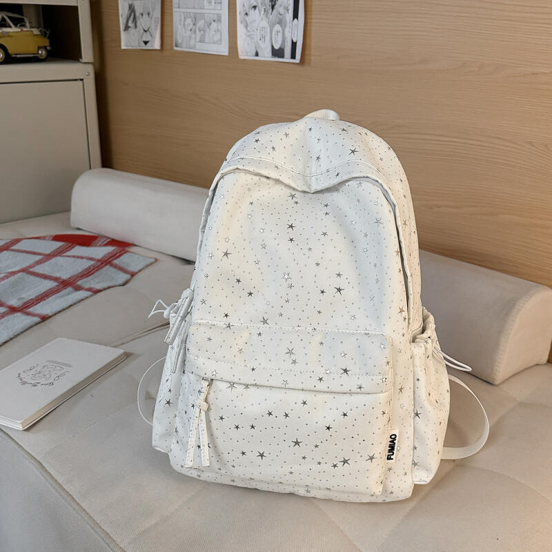 Студенческий школьный рюкзак с принтом звезд, женский дорожный легкий рюкзак
