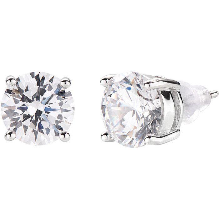 Boucles d'oreilles - AMEN - ELP80BB - Argent 925 - Diamant - Design moderne