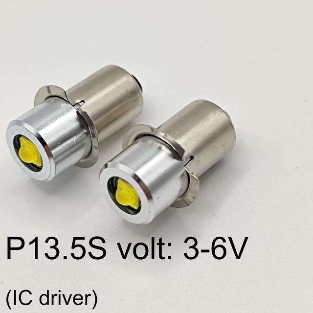 P13 .5s E10 3w 3v 4 .5v 6v светодиодная лампа фонарик сменная лампа аварийное освещение работают 3-9 ячеек 12v 18v 24v