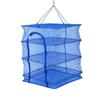 Foldable 4 Layers Drying Net Fish Net Drying Rack Hanging Vegetable Fish Dishes Dryer Net 35 X 35 X 65cm PE Hanger Fish Net