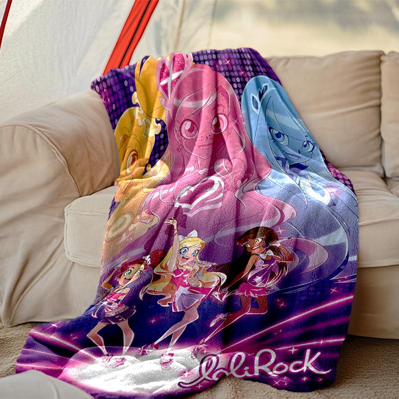 1pc Easy-Care Ladybug Blanket, Perfect for Couch, Bed, Home, Travel & More, Warm & Durable Printed Blanket