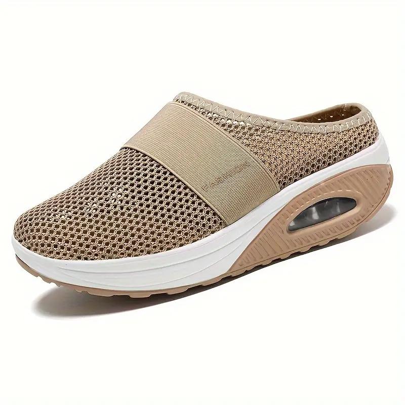 New Women Sneakers Air Cushion Slip-On Orthopedic Platform Sneakers Mesh Lightweight Wedges Sneakers Designer Shoes for Women