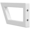Washbasin Brackets 2 pcs White Trapezoidal Steel