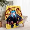 1pc Blanket Sally Face1 Print Design, Lightweight Blanket for Sofa, Bed- Soft &Warm, Gift for All Seasons like Christmas, Halloween