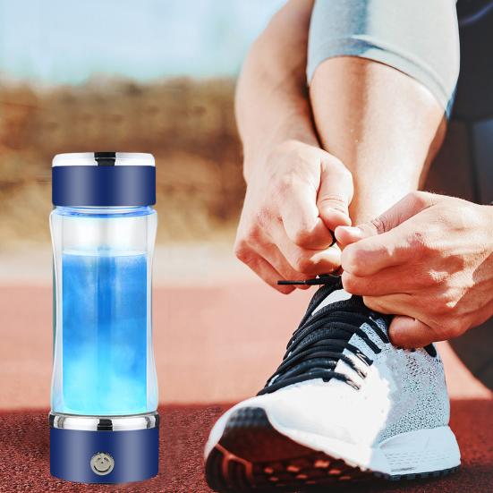 420ML Hydrogen Water Cup Portable Hydrogen Water Bottle Generator Improve Water Quick Electrolysis Ionizer Machine for Office Travel Daily