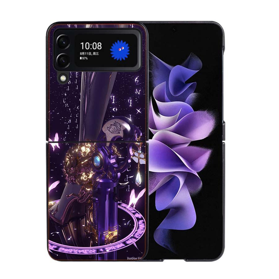 Bayonetta Phone Case For Samsung Z Flip 7 6 5G Galaxy Z Flip4 Z Flip5 Z Flip3 Coque Black Hard PC Shell Protective Cover