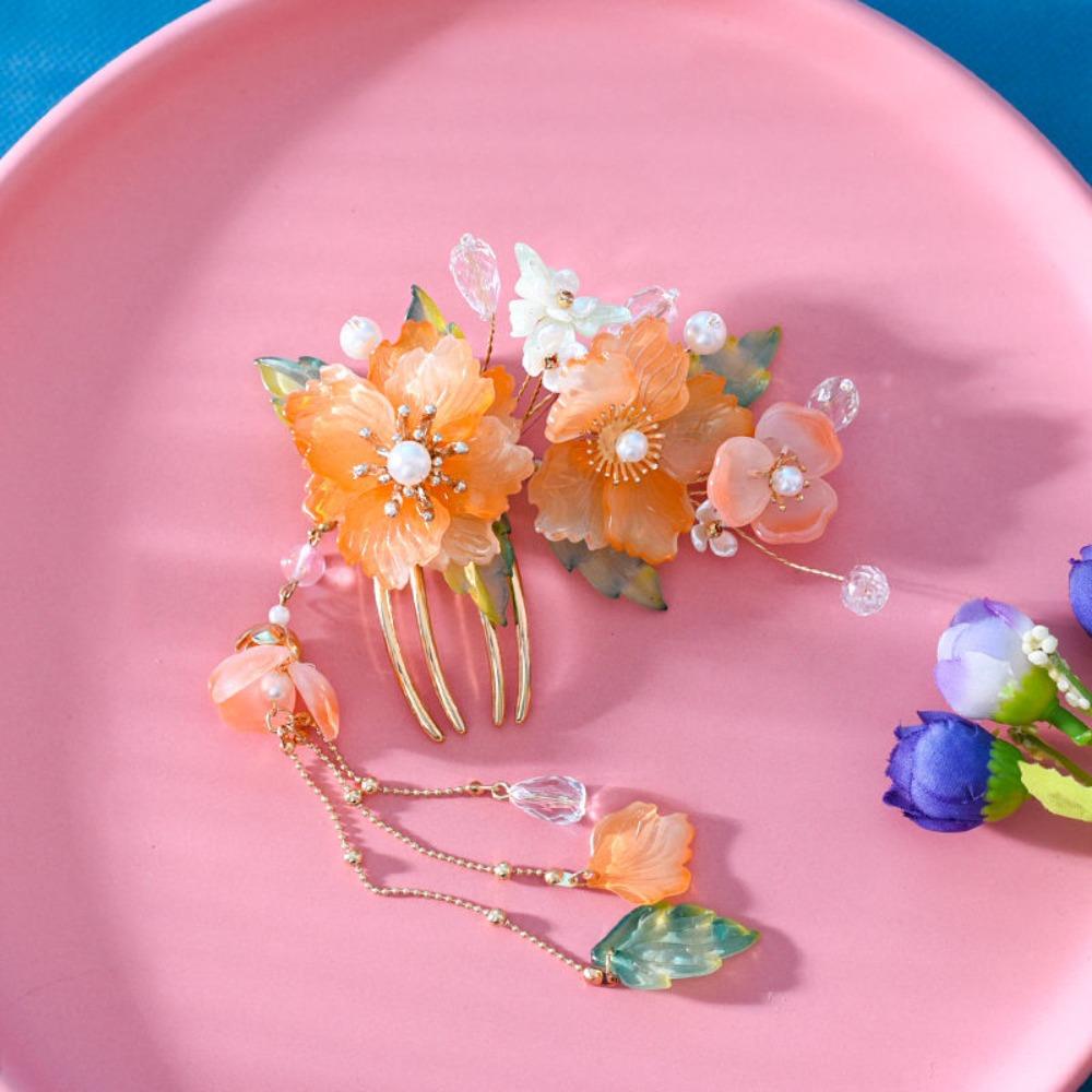 Кисточка Древняя Палочка для Волос Жемчуг Ханфу Головной Убор Антикварная Заколка для Волос Династии Тан Аксессуары для Волос