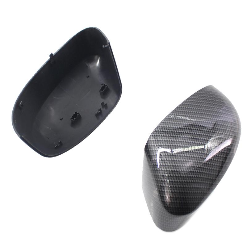 2pc Carbon Side Wing Mirror Cover For Ford Focus MK2/MK3 II III DA DP DH DB DS 2 3 Caps Rearview Auto replace 2008 2018 housing