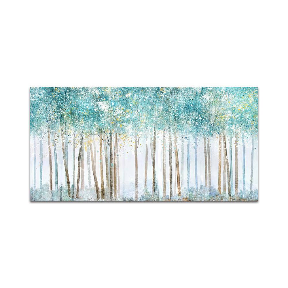 Абстрактные постеры с деревьями и принты, настенная живопись на холсте, картины с белым березовым лесом для гостиной, украшения дома, без рамки
