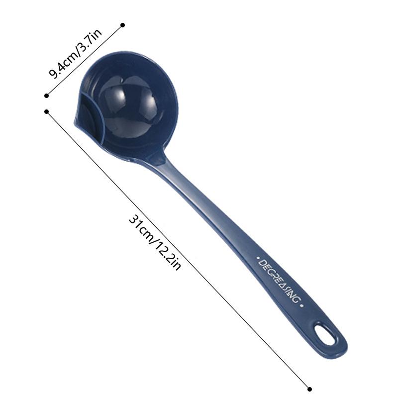 Кухонный фильтр-ложка с длинной ручкой, дуршлаг, сепаратор для масла и супа, столовые ложки, креативная посуда, шумовка для кастрюли с отверстиями