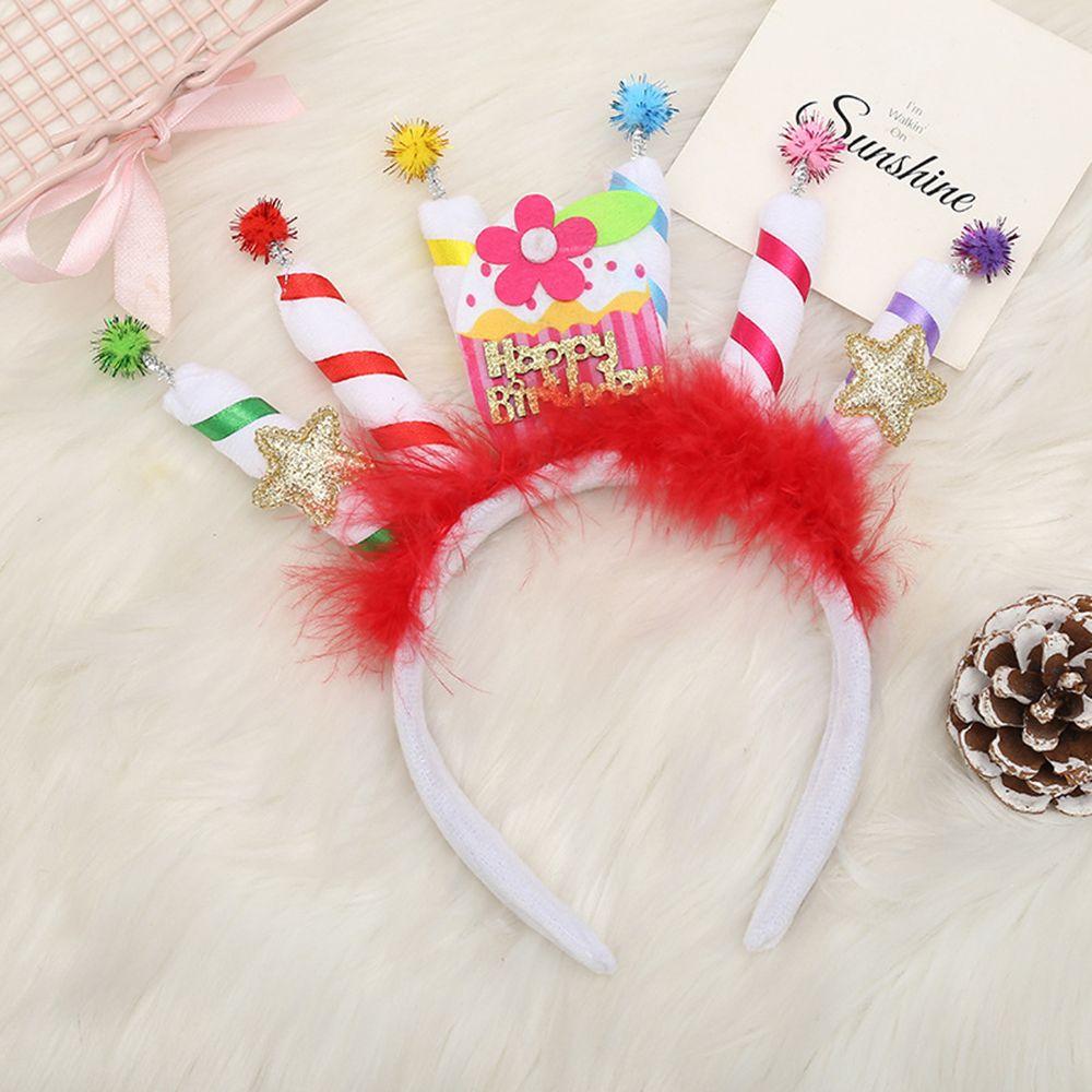 Headdress Happy Birthday Korean Style Headband Women Hair Hoop Birthday Hairband Hair Accessories