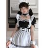 Black Cute Lolita Maid Costumes Girls Women Lovely Maid Cosplay Costume Dress