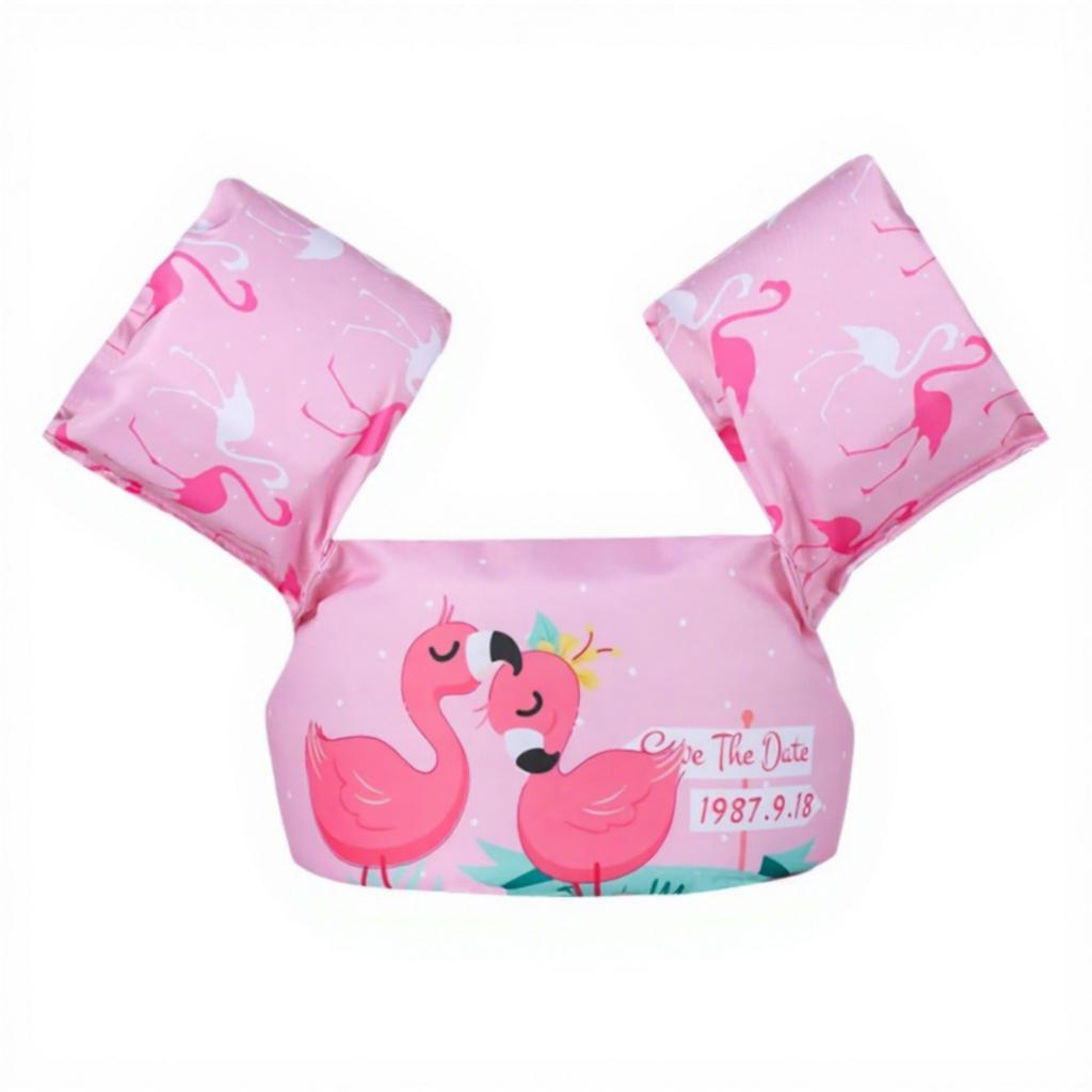 Cartoon Children's Buoyant Swimming Arm Ring Float Vest with Nylon/Polyester Material Life Jacket for Water Sports and Fishing
