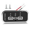 НОВАЯ 3-портовая 12-вольтовая USB-розетка 3,1 А, двойной порт USB A и порт USB C PD3.0, автомобильная розетка для быстрой зарядки для автомобиля, мотоцикла, морского грузовика
