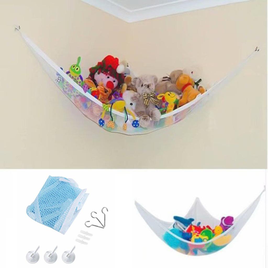 Гигантские игрушечные гамаки, угловые гамаки для хранения игрушек, органайзер, гамаки, сетчатая сетка для мягких игрушек