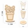 Wooden DIY Hand-Painted Flower Bouquet Ornaments for Kids' Early Education