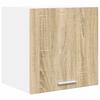 Riga Wall Mounted Cabinet Set of 2 Sonoma Oak and White 40 x 31 x 40 cm