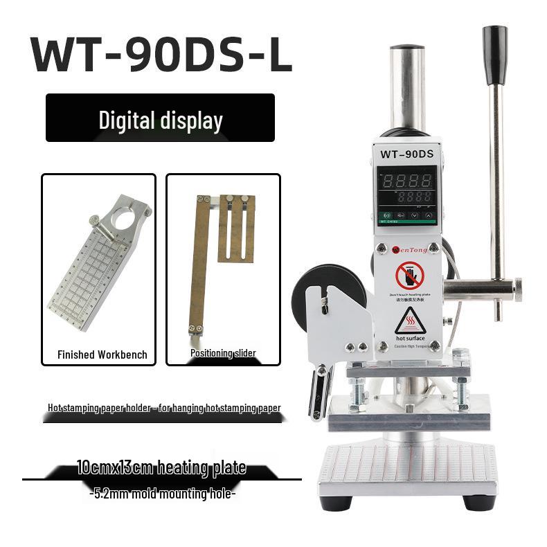 Компактный ручной станок для горячего тиснения фольгой и эмбоссирования кожи и бумаги