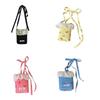 Large Capacity Mobile Phone Bag Bow Tie Element Women Crossbody Bag Shoulder Bag  Travel