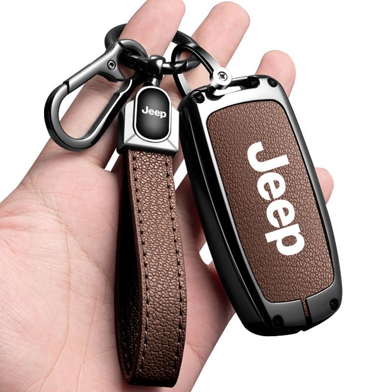 Совместимый чехол для ключа Jeep для Compass, Renegade, Cherokee, Grand Commander, Grand Cherokee