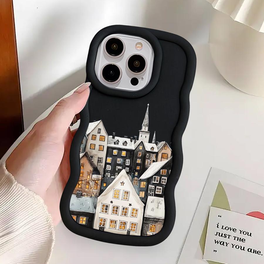 Чехол для iPhone 16 Pro Max 8 12 14 15 Plus 11 XR 13 17 Air Мягкий чехол для телефона Рождественский Санта-Клаус