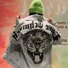 Роскошная джинсовая куртка CTCH с головой тигра, леопардовым принтом и бриллиантовыми украшениями для мужчин и женщин - Стильная весенне-осенняя одежда