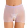 Женские трусики без вырезов, прозрачные трусы-боксеры, эластичные шорты, нижнее белье