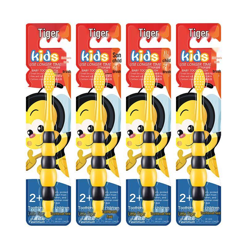 Детская зубная щетка с мягкой щетиной «Мама-Оленёнок» (4-Pack)