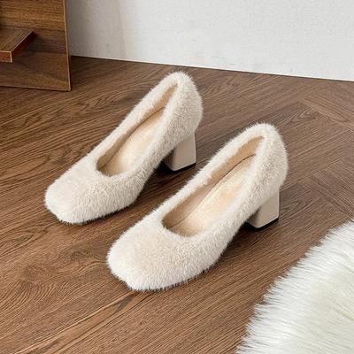 2025 Туфли на каблуке с мелким вырезом, женская обувь в африканском стиле, туфли-лодочки с квадратным носком, Мэри Джейн, слипоны, новейшие модели на шнуровке, бордовый цвет, милая лолита