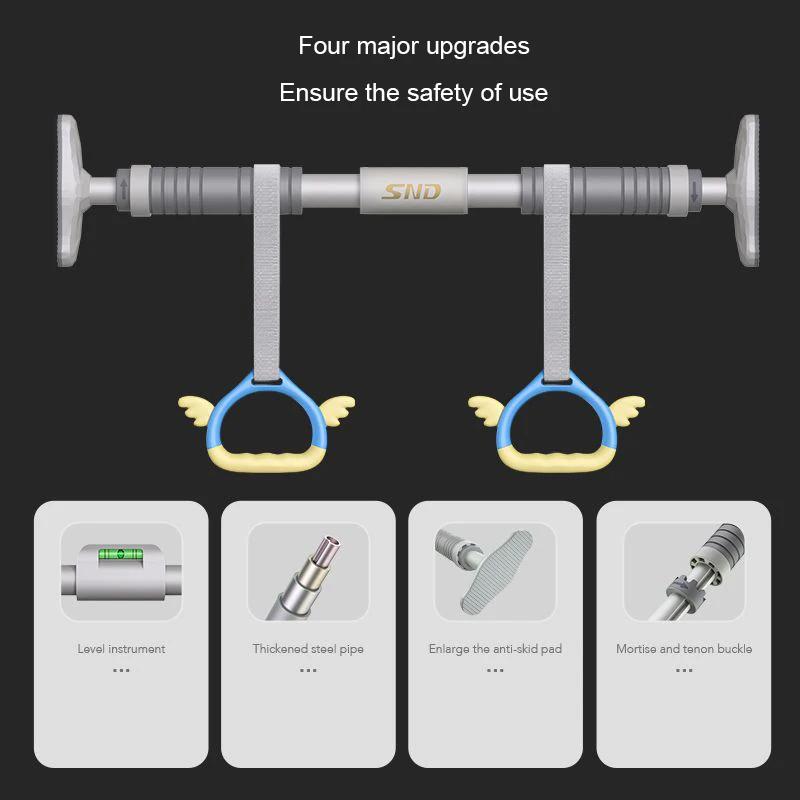 Горизонтальная перекладина для доминирующей соломенной сумки Подтягивания Брусья Калистеника Железные штанги Подтягивания Отжимания Настенная перекладина для подтягиваний Толкающая тележка