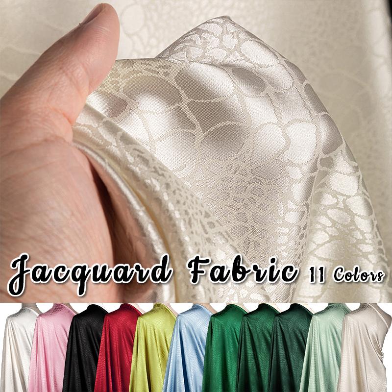 Парчовая жаккардовая атласная ткань с узором под крокодила, дамасская шелковая ацетатная ткань для шитья, рукоделия, ципао, кимоно, платья