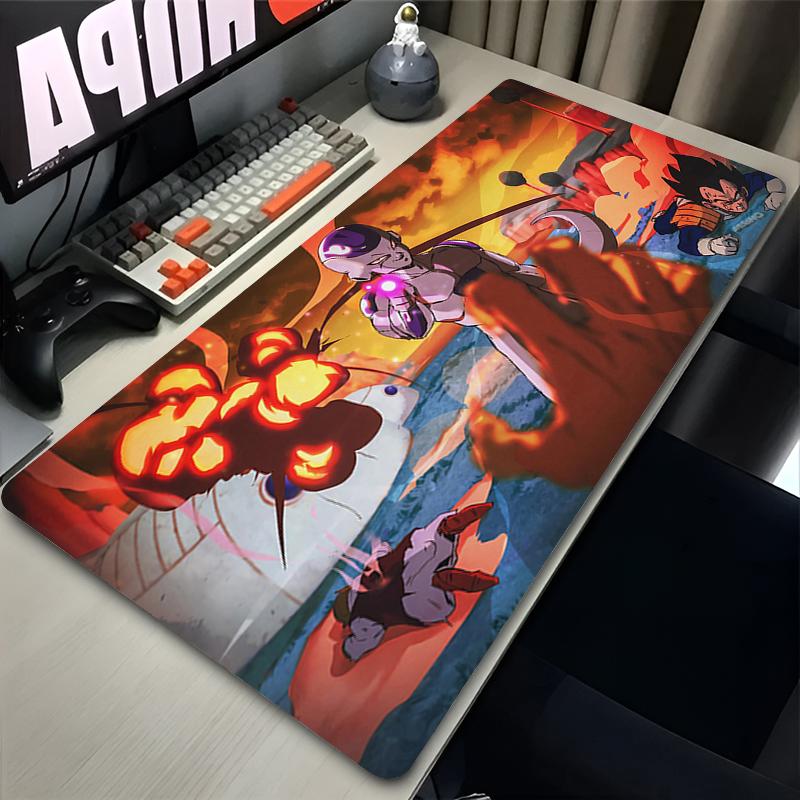 Игровой коврик для мыши Dbz Dragon Ball Фриза Большой Аниме Настольный коврик Компьютерный коврик для мыши Геймера Натуральная резина С запирающим краем Коврик для мыши