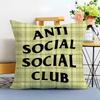 Крутая наволочка A-ANTI SOCIAL SOCIAL CLUB-MT, напечатанный, ворсистый флис, для подушки, прикосновение к коже ребенка, экологически чистый, сублимационная печать