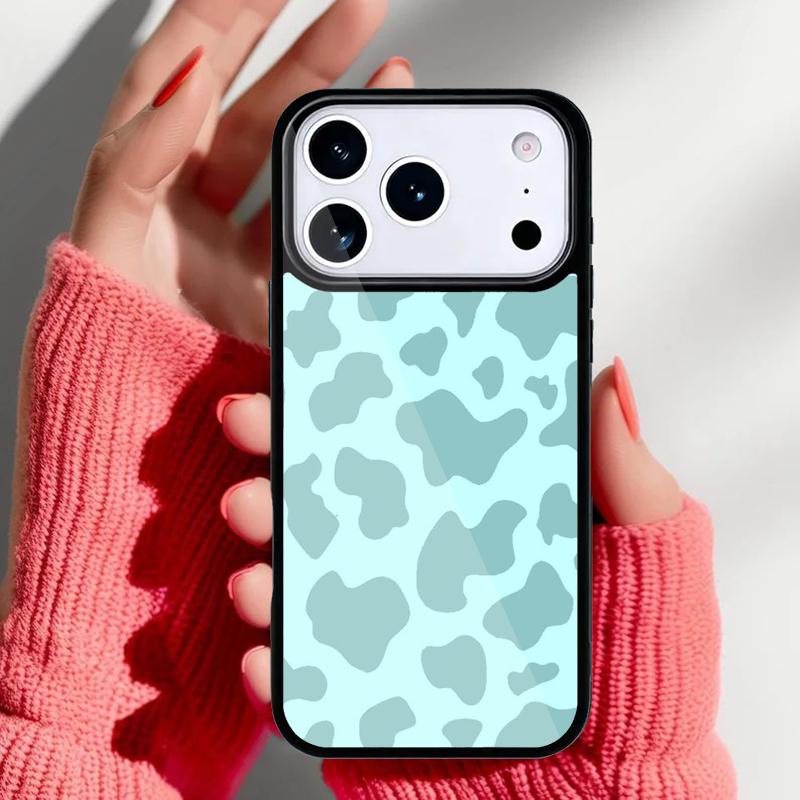 Чехол с коровьим принтом для iPhone 17 16 15 14 13 Pro Max Задняя крышка для 12 11 Pro Coque