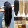 Long Straight Women's Hair Extension Piece Hair Extension Synthetic Wig Hair Style Heat