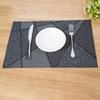 Table Mat Anti-skid Absorbent PVC Geometric Pattern Insulation Pad for Dining Table